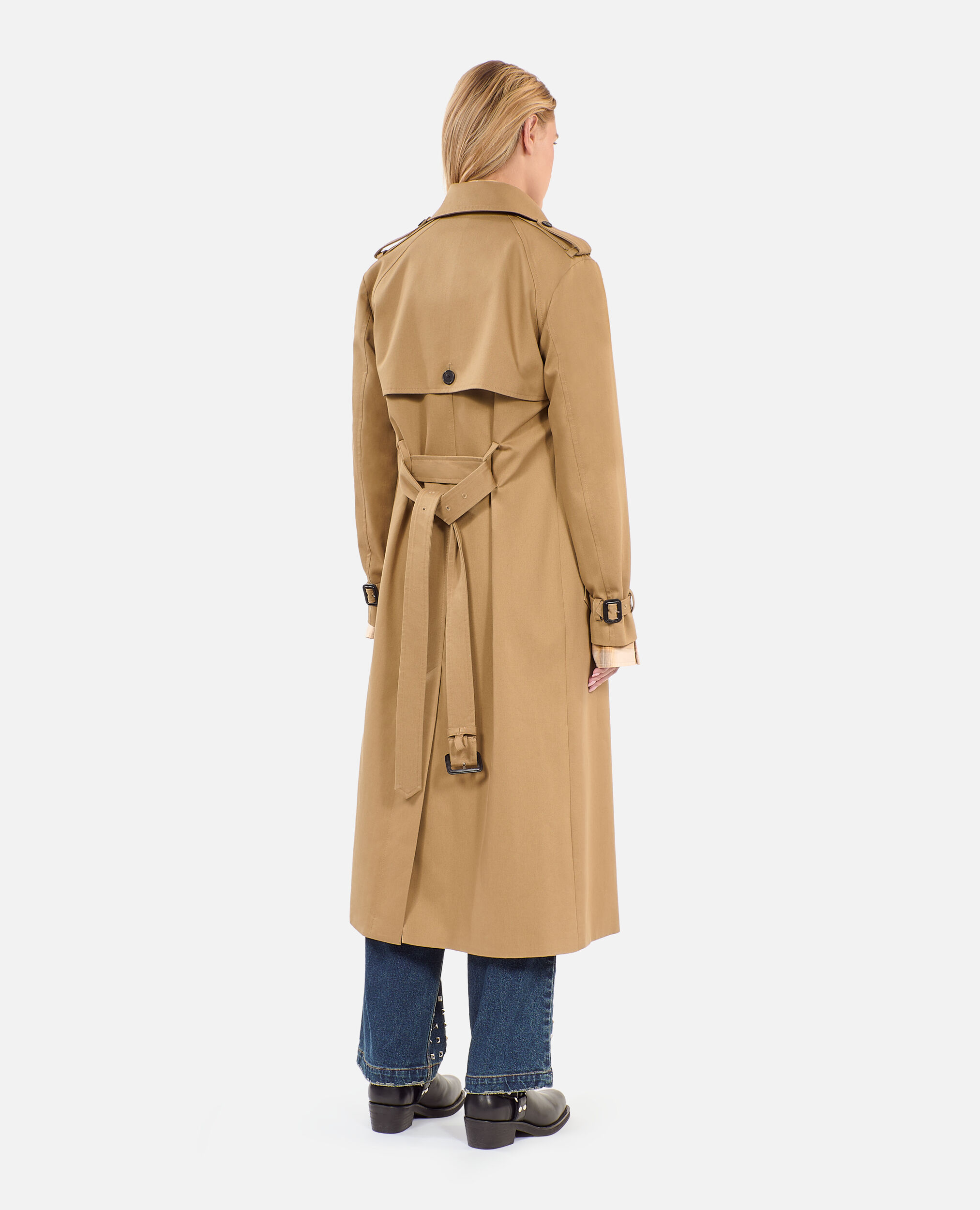 Long beige trench coat Clearance